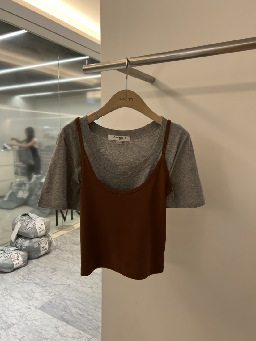 DE VENTI韓國直郵女士新款職業推薦休閑吊帶背心不含內搭DE VENTI吊帶/背心