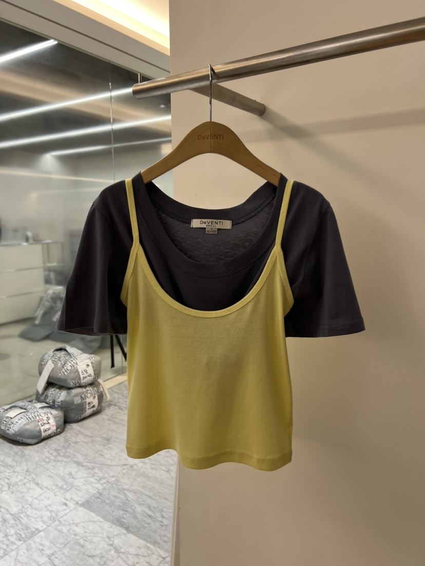 DE VENTI韓國直郵女士新款職業推薦休閑吊帶背心不含內搭DE VENTI吊帶/背心