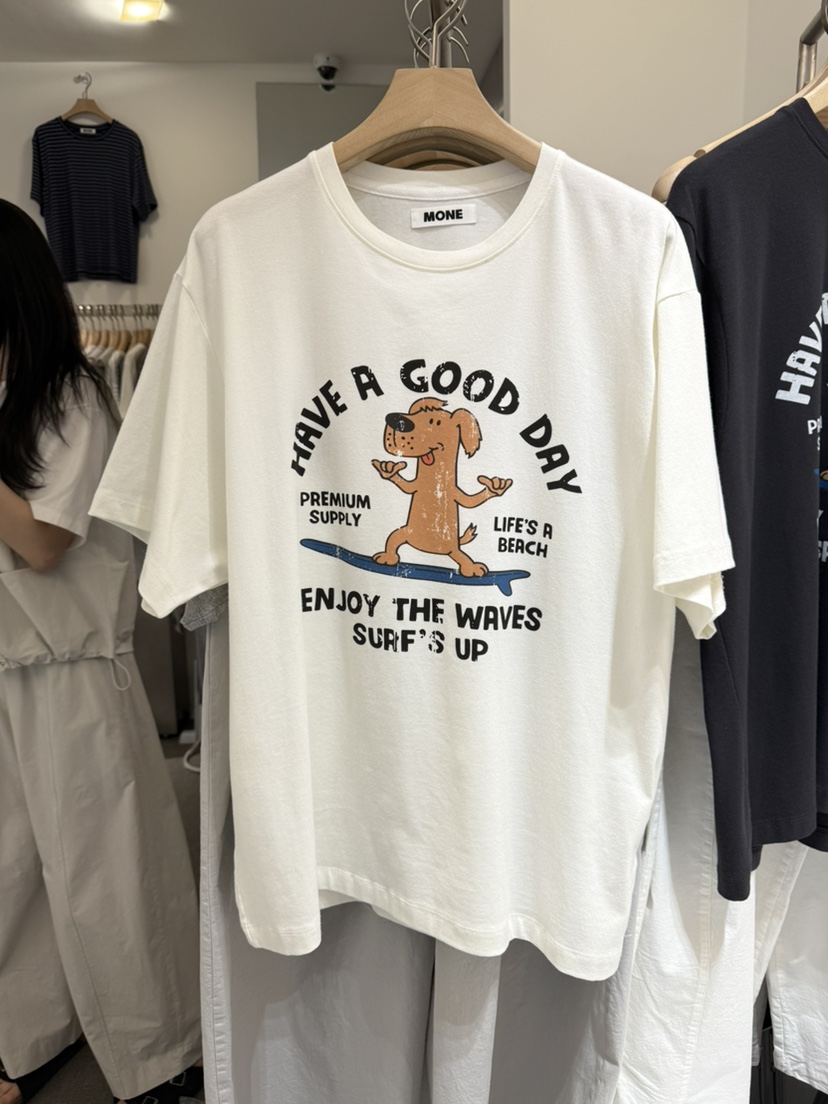 MONE-A韓國東大門直郵女裝新款推薦時尚熱賣休閑職業T恤MONE-AT恤圖色2