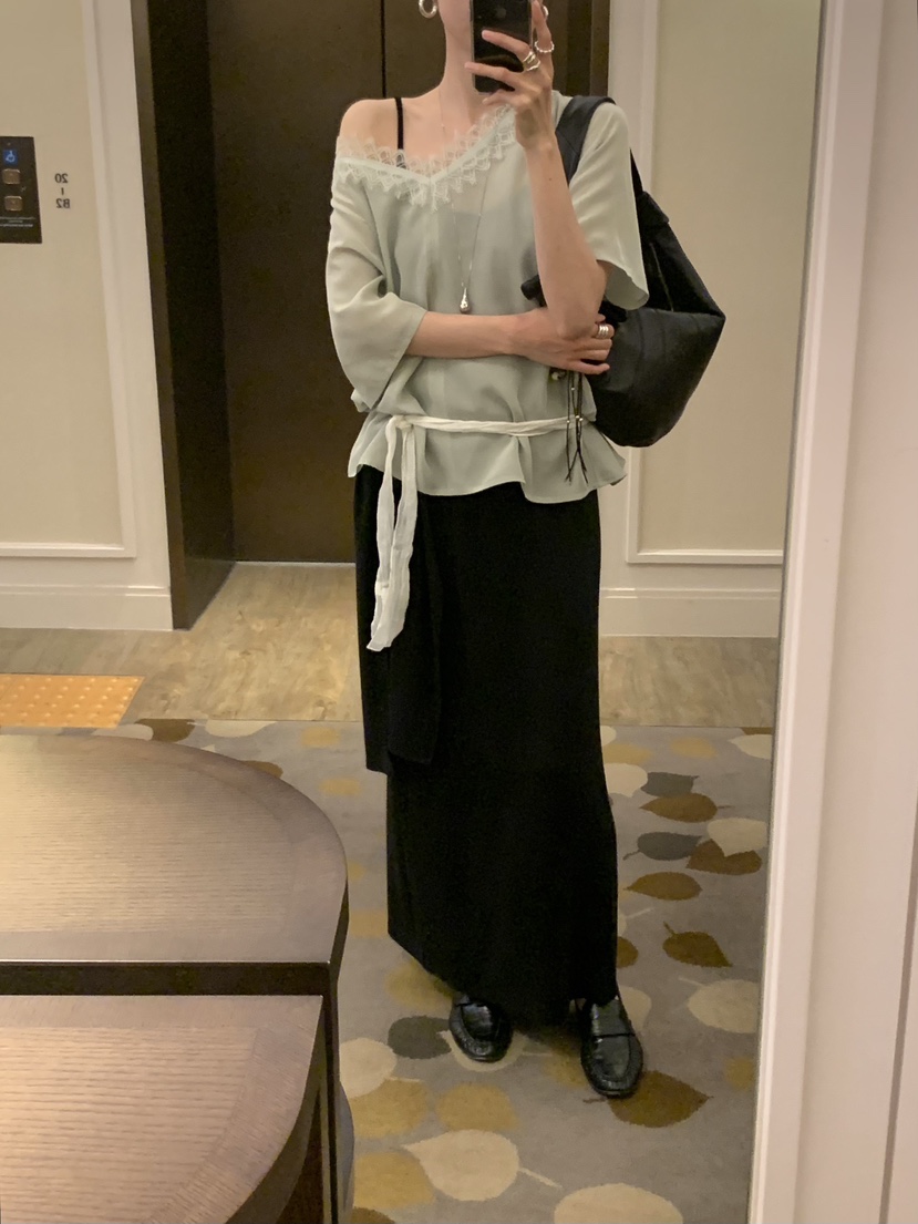 LOFN東大門直郵女士新品職業推薦人氣熱賣時尚休閑真品長裙LOFN長裙