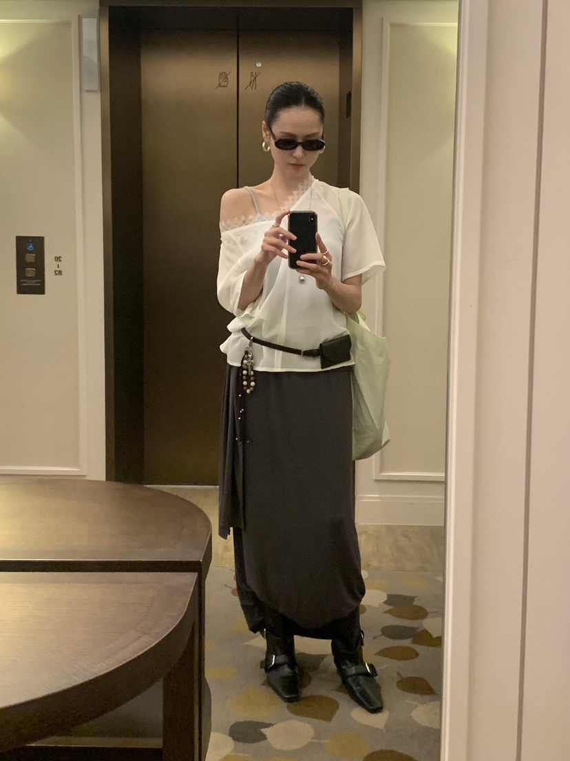 LOFN東大門直郵女士新品職業推薦人氣熱賣時尚休閑真品長裙LOFN長裙