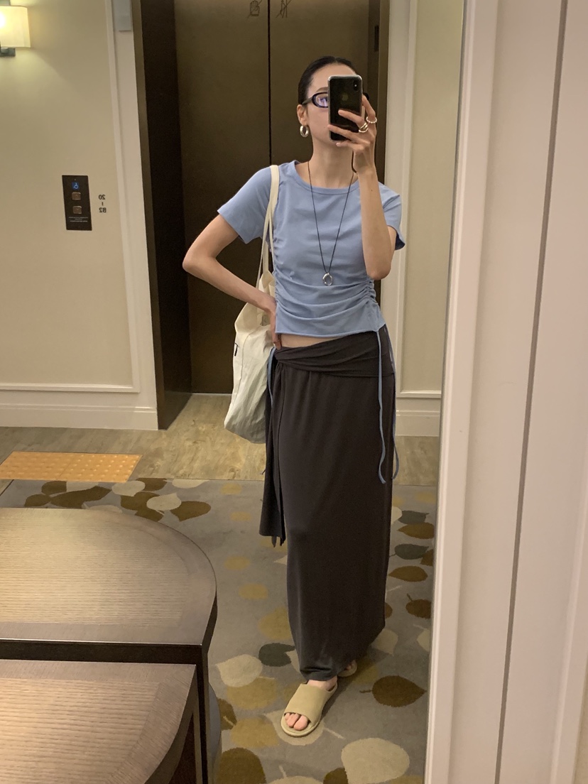 LOFN東大門直郵女士新品職業推薦人氣熱賣時尚休閑真品長裙LOFN長裙