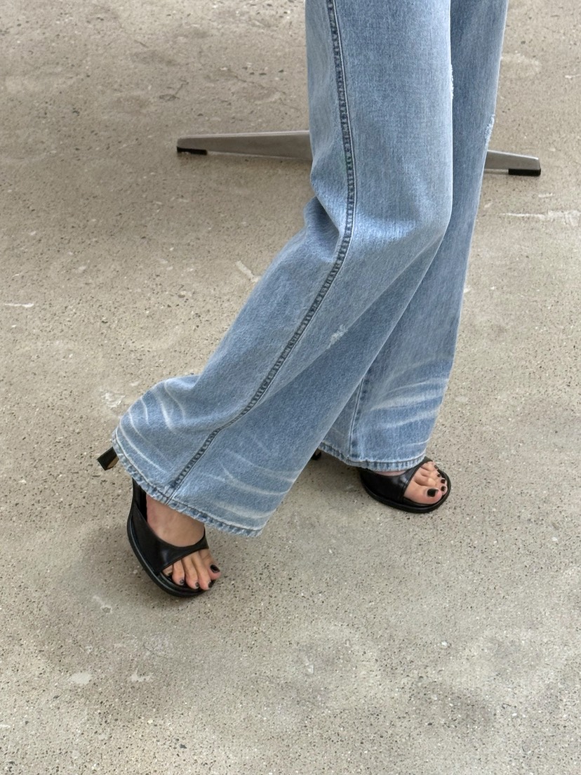 AB韓國直郵實拍女裝新品職業26春夏熱賣休閑人氣時尚牛仔褲AB牛仔褲