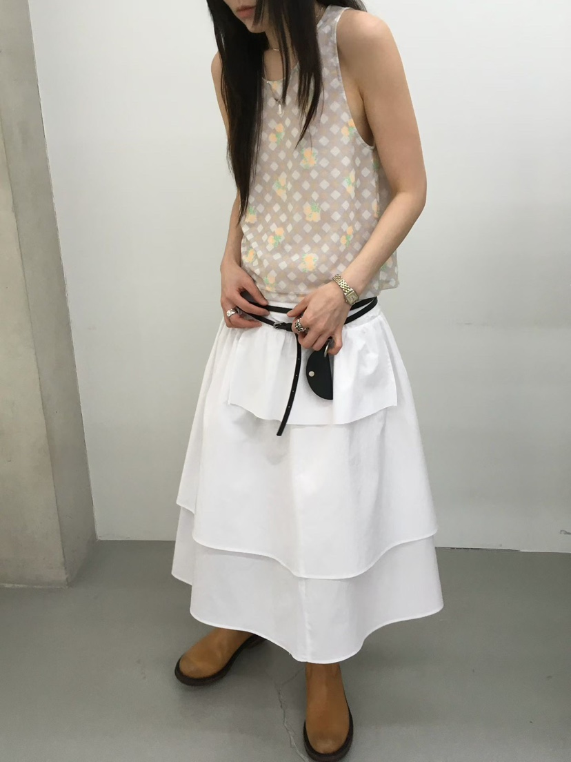 MINIMUZE韓國代購女士新品人氣熱賣26春夏休閑半身裙中短裙MINIMUZE半身裙/中短裙