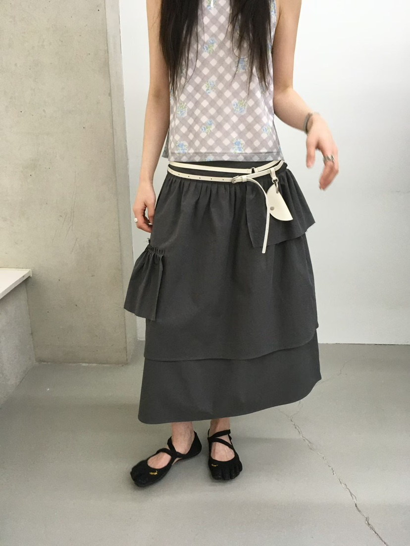 MINIMUZE韓國代購女士新品人氣熱賣26春夏休閑半身裙中短裙MINIMUZE半身裙/中短裙