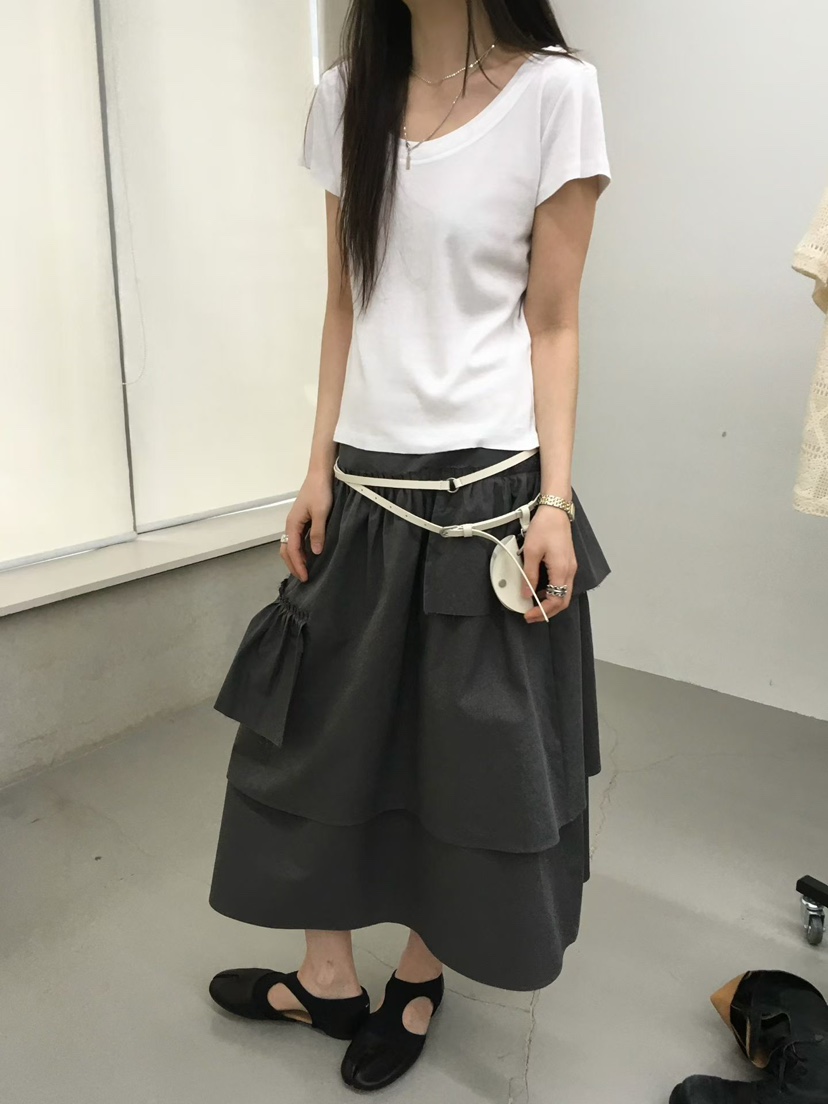 MINIMUZE韓國代購女士新品人氣熱賣26春夏休閑半身裙中短裙MINIMUZE半身裙/中短裙