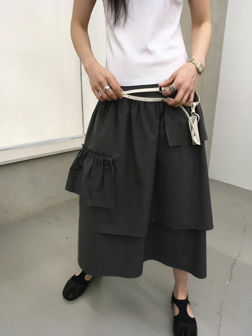 MINIMUZE韓國代購女士新品人氣熱賣26春夏休閑半身裙中短裙MINIMUZE半身裙/中短裙