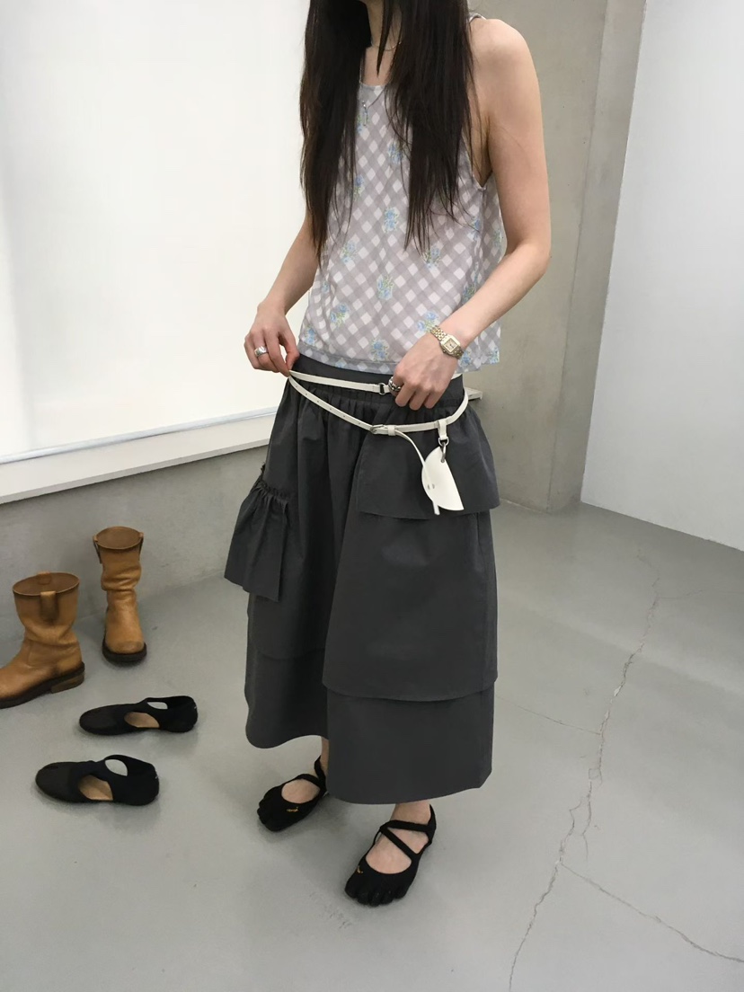 MINIMUZE韓國代購女士新品人氣熱賣26春夏休閑半身裙中短裙MINIMUZE半身裙/中短裙