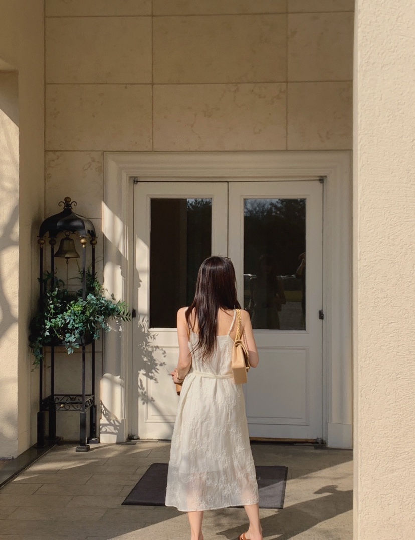 LA CREME東大門代購女裝新品推薦真品休閑人氣連衣裙圍巾LA CREME連衣裙