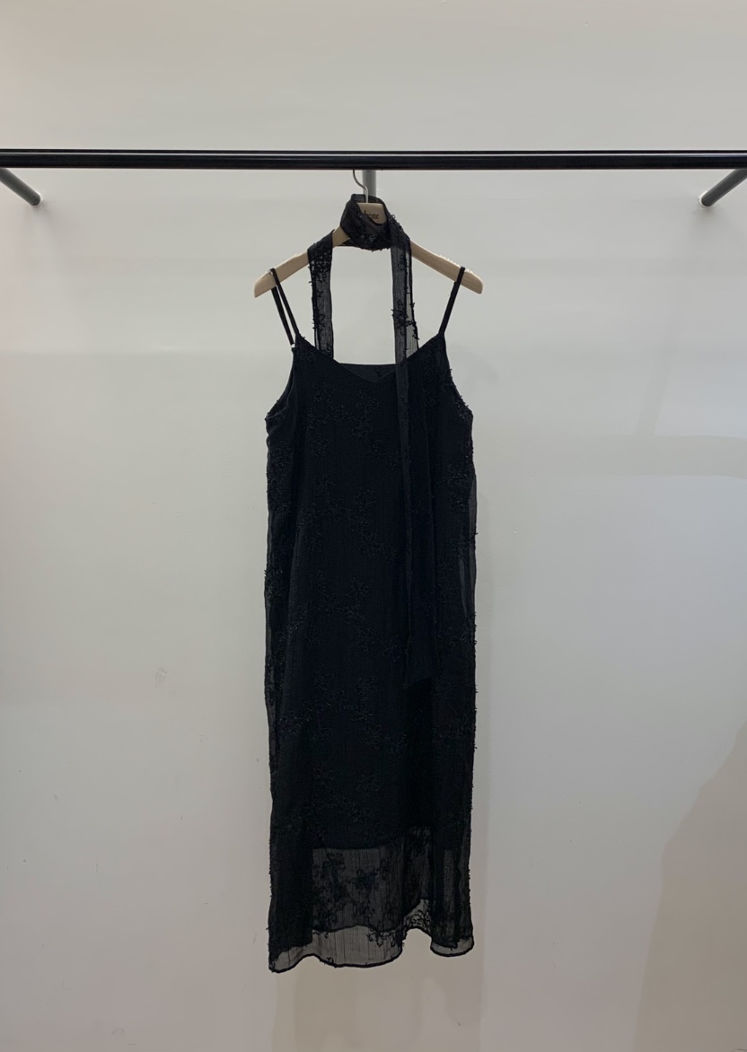 LA CREME東大門代購女裝新品推薦真品休閑人氣連衣裙圍巾LA CREME連衣裙圖色3