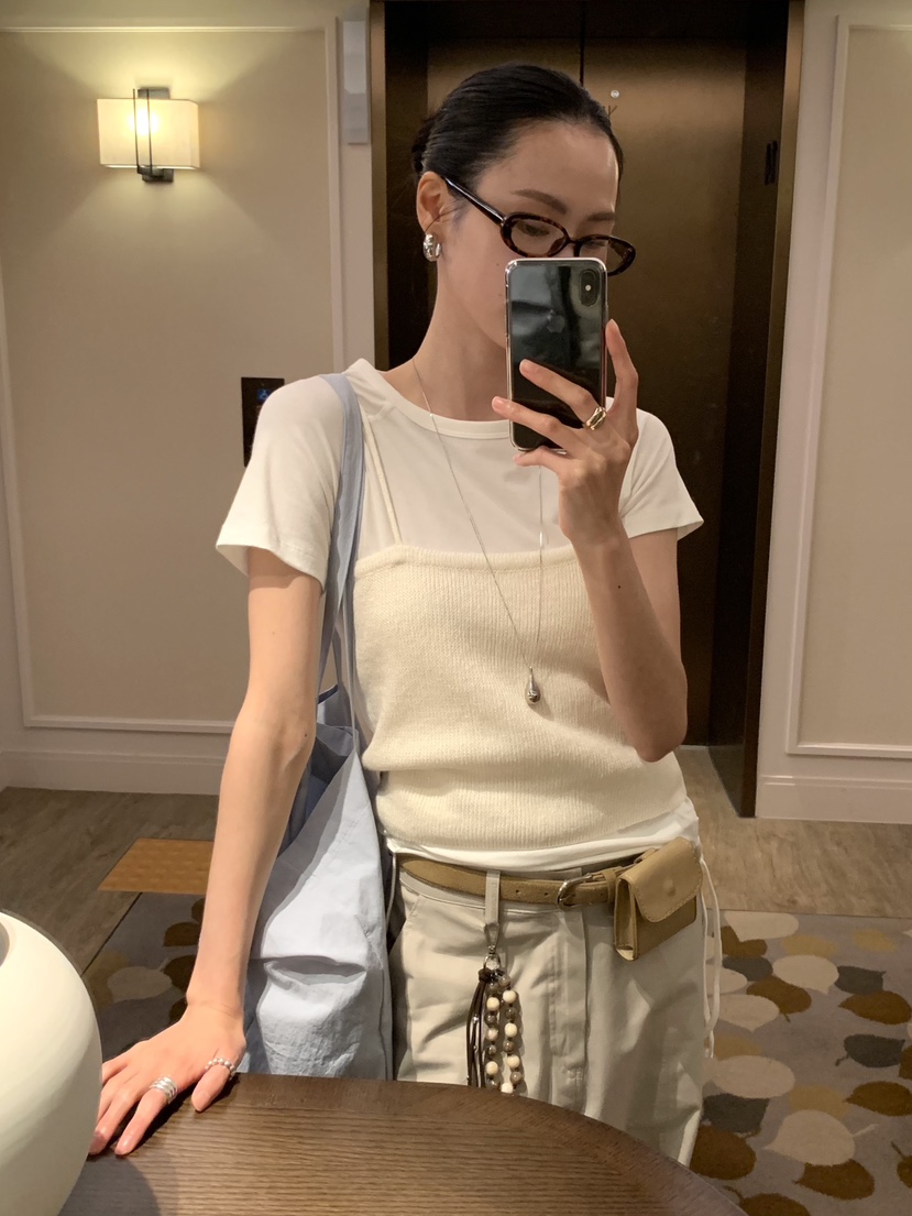 LOFN東大門實拍女士新品職業人氣推薦26春夏休閑吊帶背心LOFN吊帶/背心