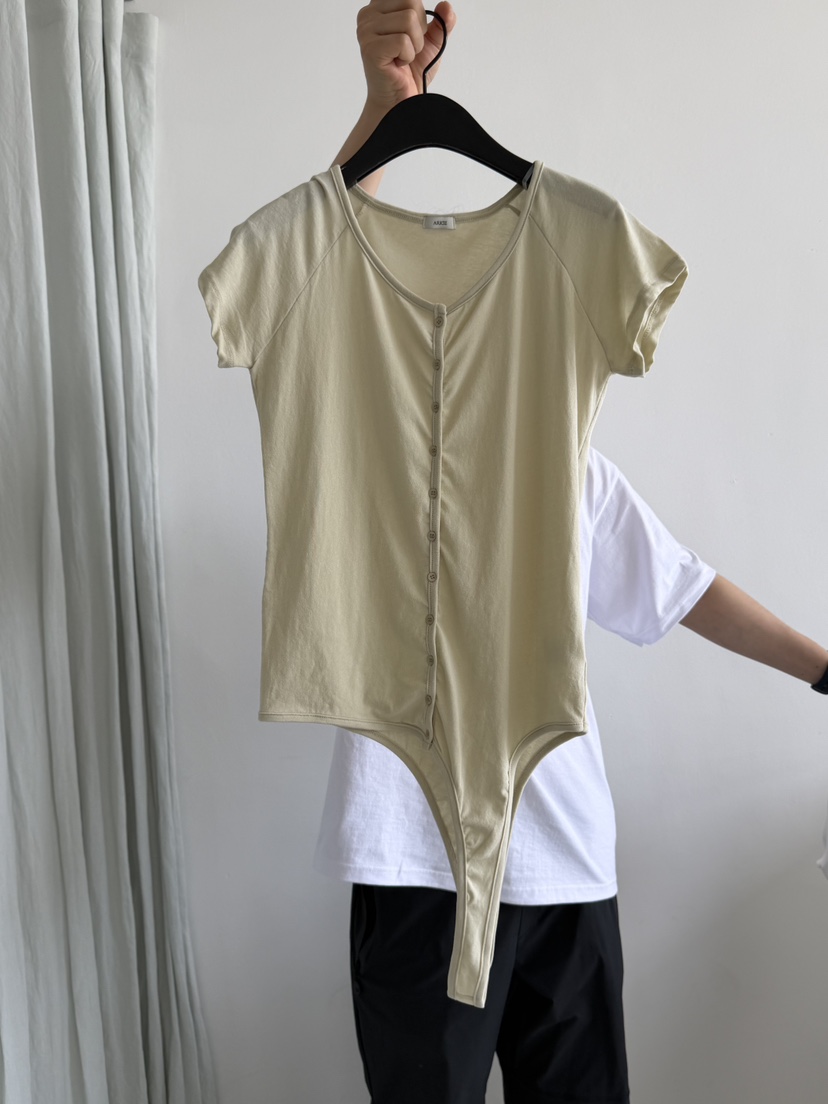 ARKIE/TAF韓國直郵實拍女士新品休閑26春夏T恤不對稱插肩袖ARKIE/TAFT恤圖色2