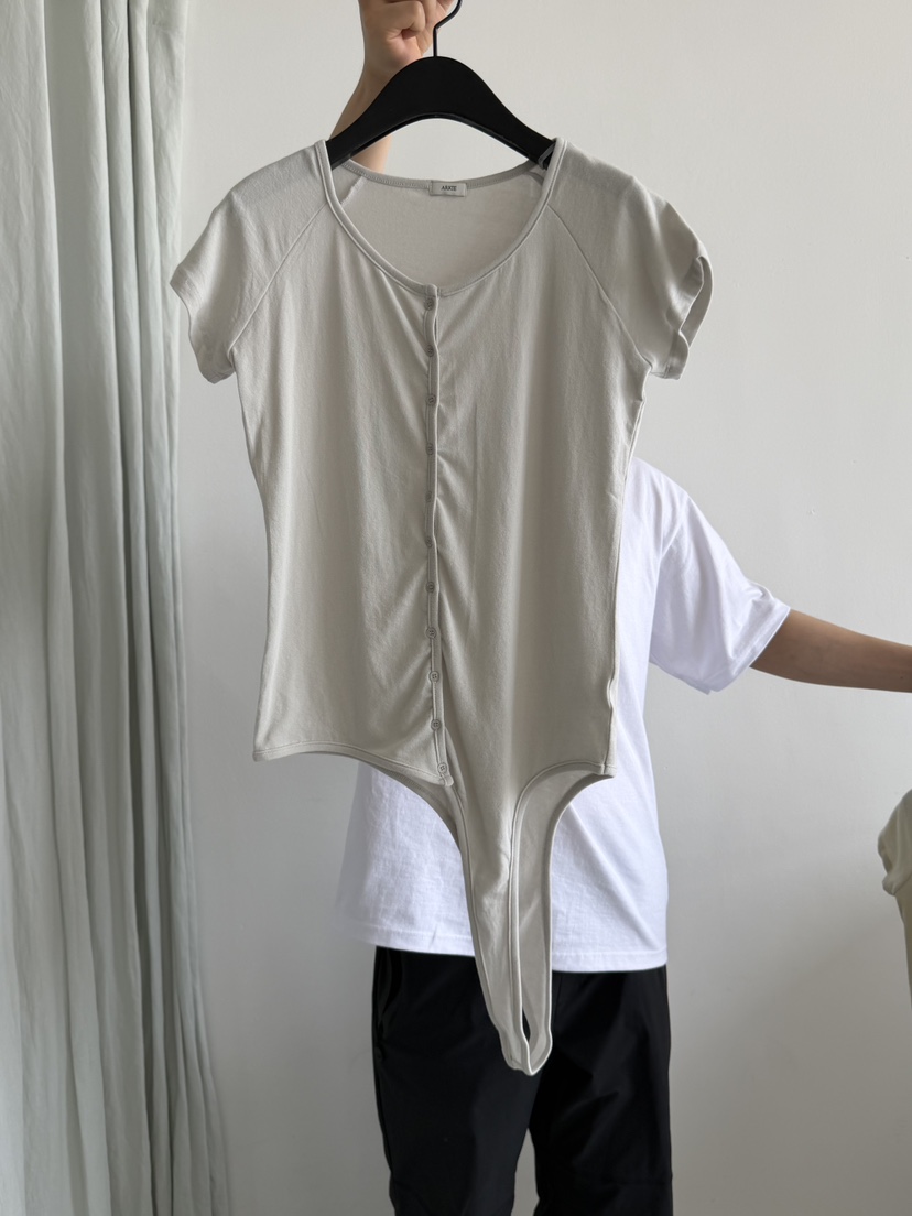 ARKIE/TAF韓國直郵實拍女士新品休閑26春夏T恤不對稱插肩袖ARKIE/TAFT恤圖色3