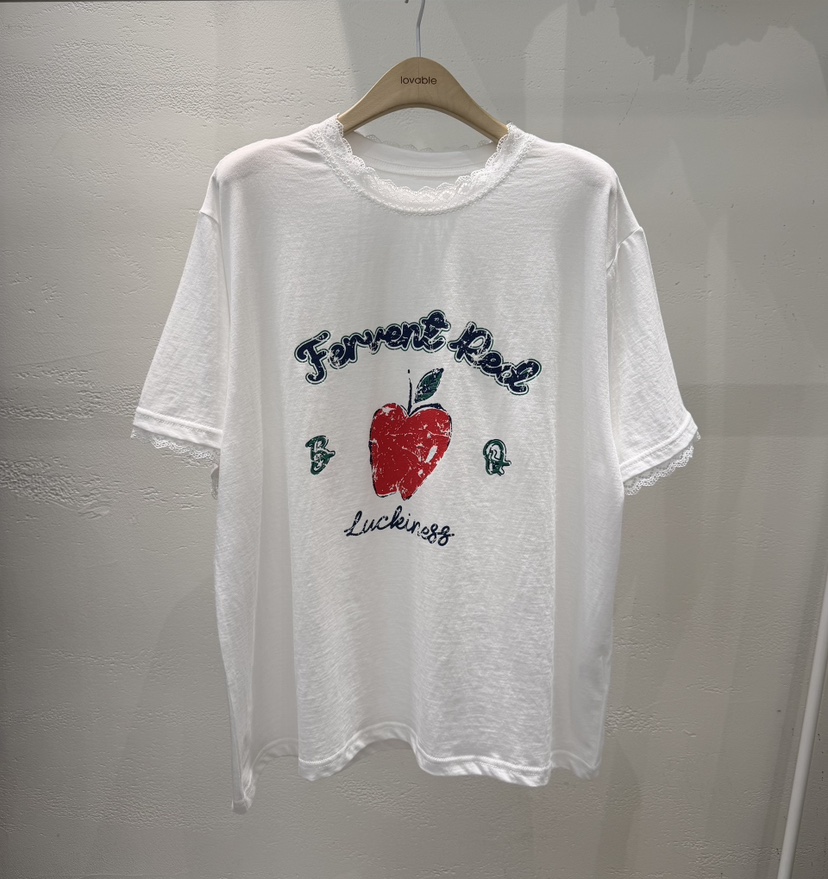 LOVABLE韓國東大門代購女裝新品休閑職業26春夏熱賣人氣T恤LOVABLET恤圖色1