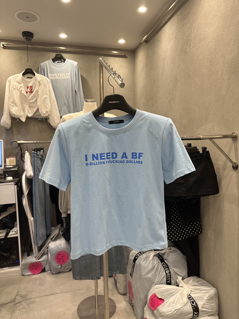 CELEBRITY-A東大門實拍女裝新款人氣休閑職業26春夏真品T恤CELEBRITY-AT恤圖色2