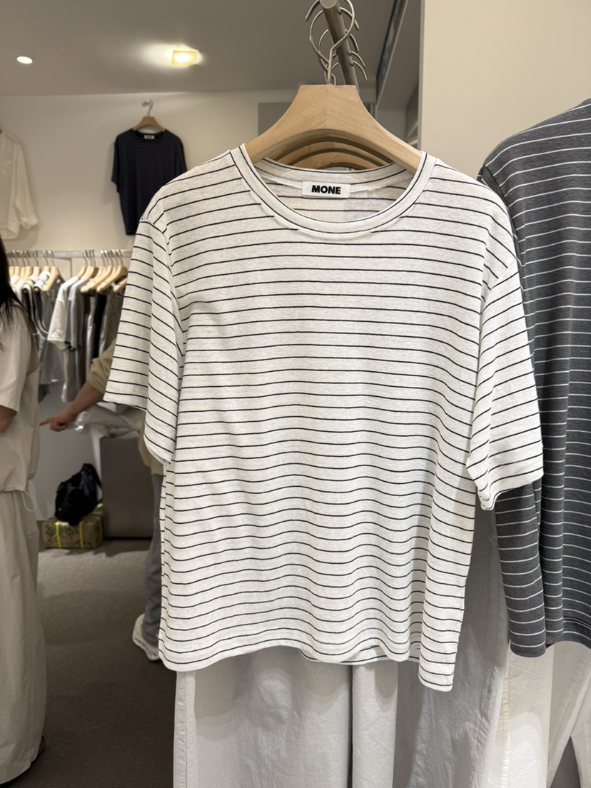 MONE-A韓國代購女裝新品26春夏休閑時尚職業推薦人氣T恤MONE-AT恤圖色1