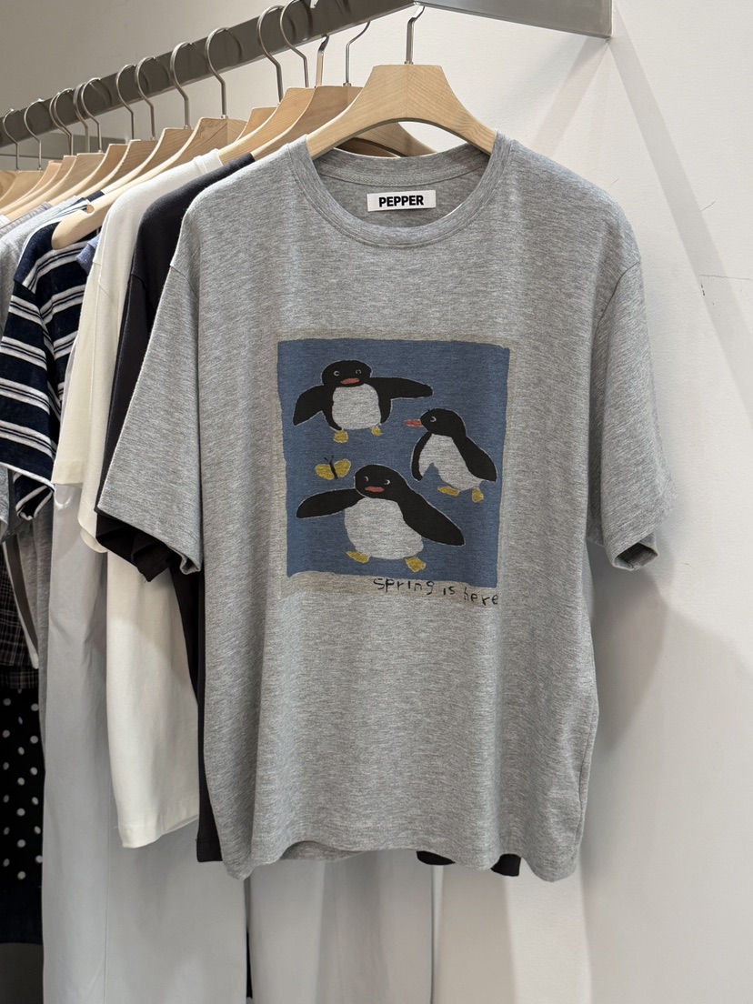PEPPER-L東大門直郵女裝新品人氣真品推薦職業熱賣T恤鵝PEPPERT恤圖色2
