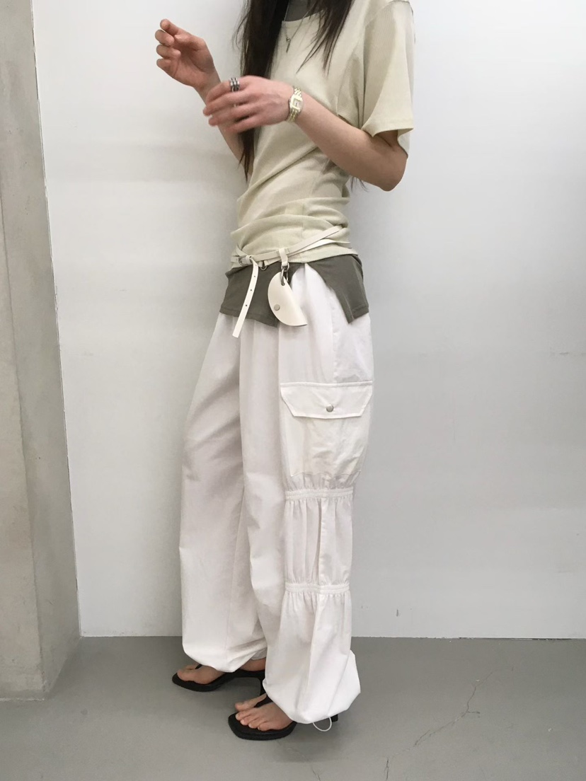 MINIMUZE東大門實拍女士新款26春夏職業時尚休閑褲口袋褶皺MINIMUZE休閑褲