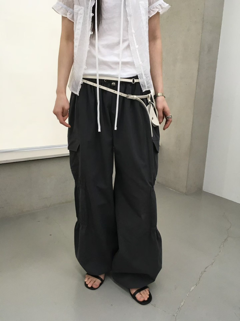 MINIMUZE東大門實拍女士新款26春夏職業時尚休閑褲口袋褶皺MINIMUZE休閑褲