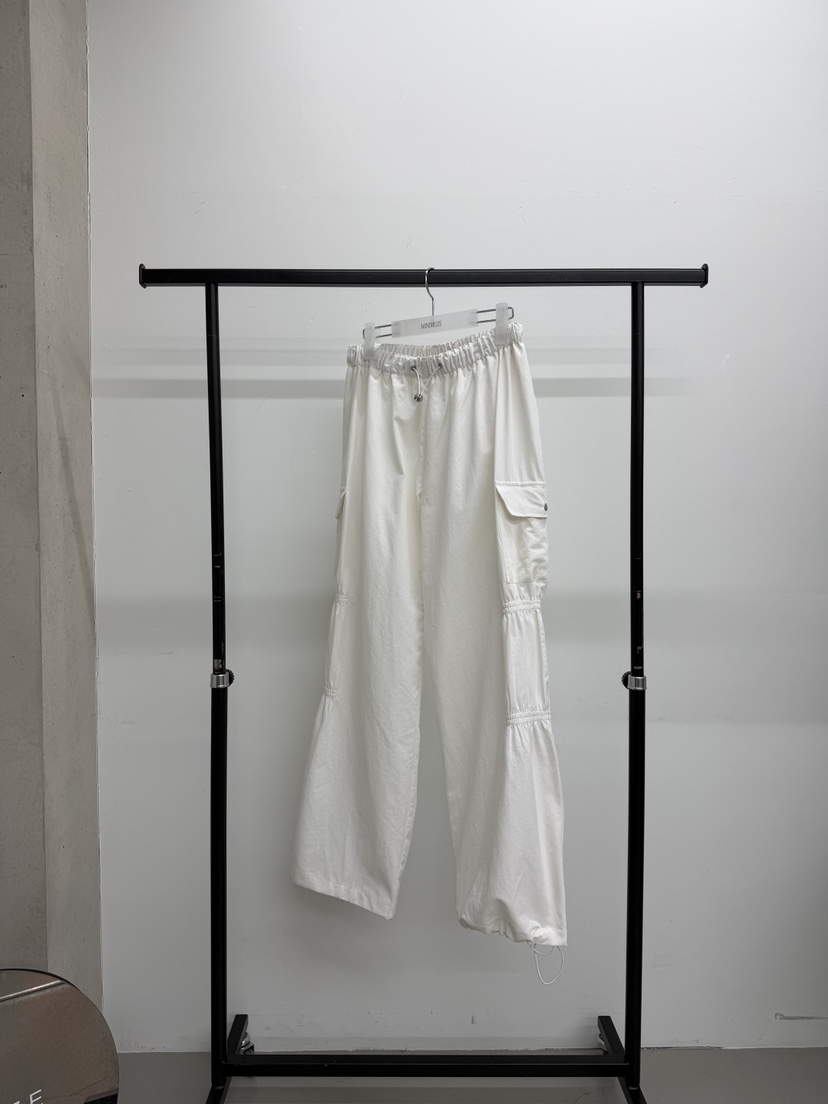 MINIMUZE東大門實拍女士新款26春夏職業時尚休閑褲口袋褶皺MINIMUZE休閑褲圖色1