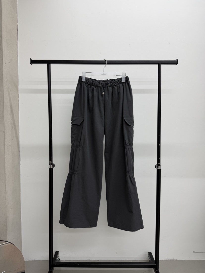 MINIMUZE東大門實拍女士新款26春夏職業時尚休閑褲口袋褶皺MINIMUZE休閑褲圖色2