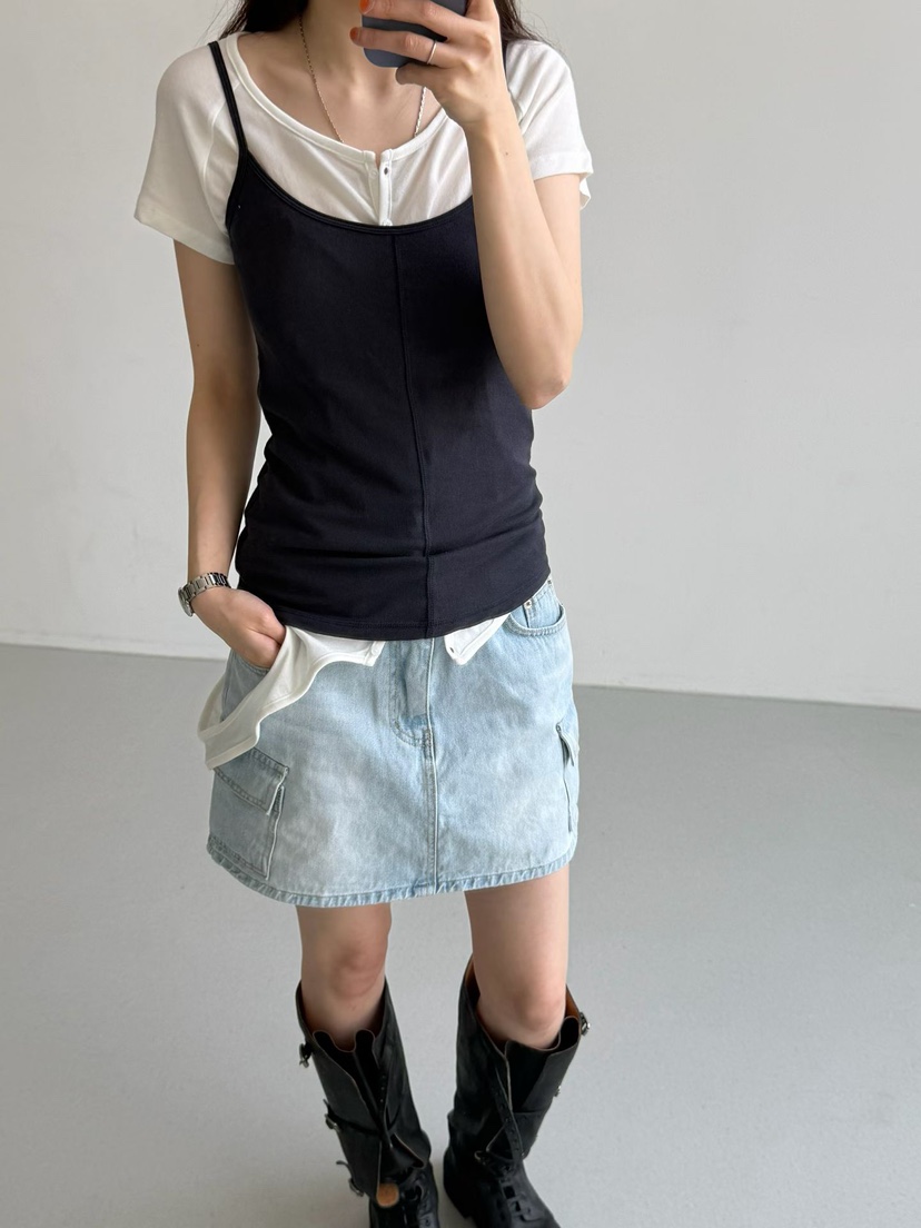 ARKIE/TAF韓國直郵女士新品人氣26春夏推薦吊帶背心修身ARKIE/TAF吊帶/背心