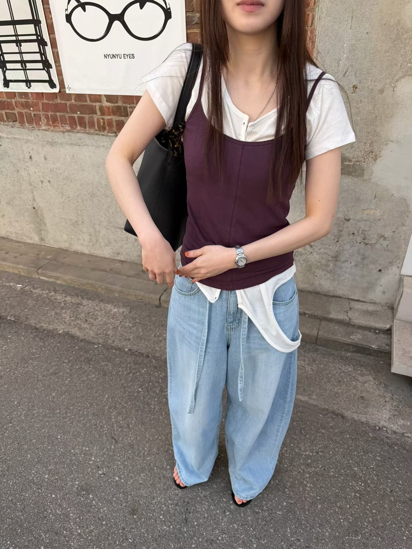 ARKIE/TAF韓國直郵女士新品人氣26春夏推薦吊帶背心修身ARKIE/TAF吊帶/背心