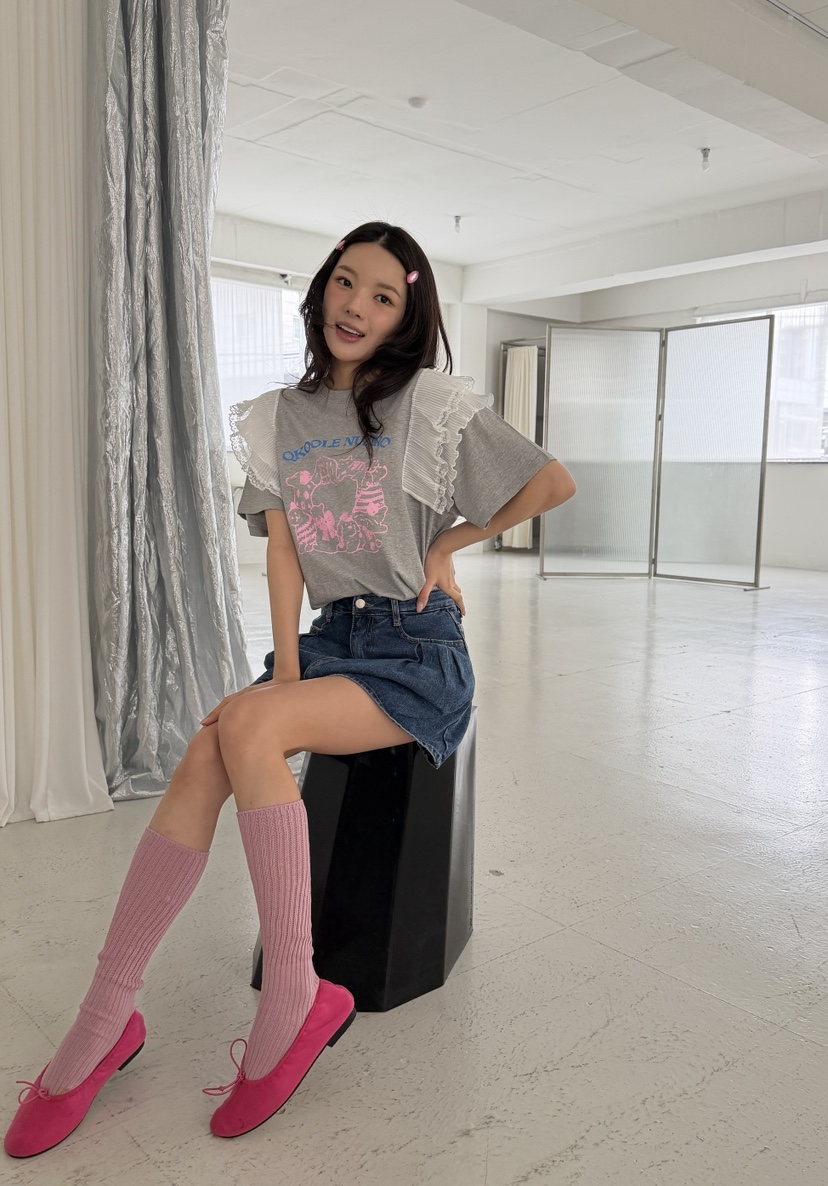 LOVABLE韓國東大門代購女裝新品人氣熱賣職業休閑26春夏T恤LOVABLET恤