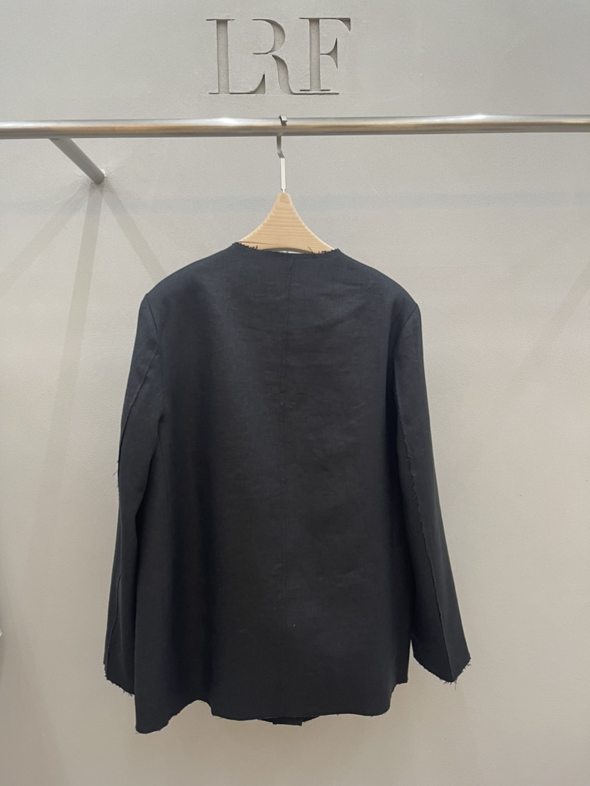 PLUS HONG-P韓國代購女士新款熱賣推薦真品夾克口袋亞麻LORA FAMILY/PLUS HONG夾克