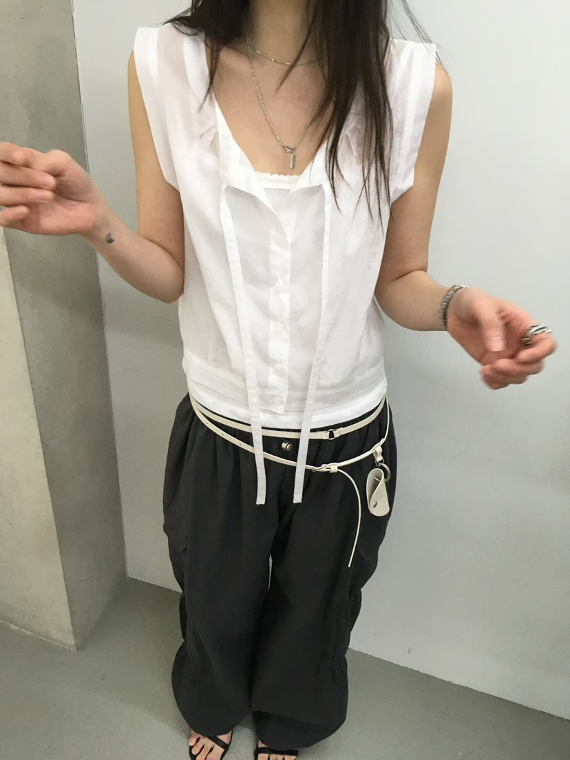 MINIMUZE韓國代購女士新品熱賣26春夏職業休閑人氣吊帶背心MINIMUZE吊帶/背心