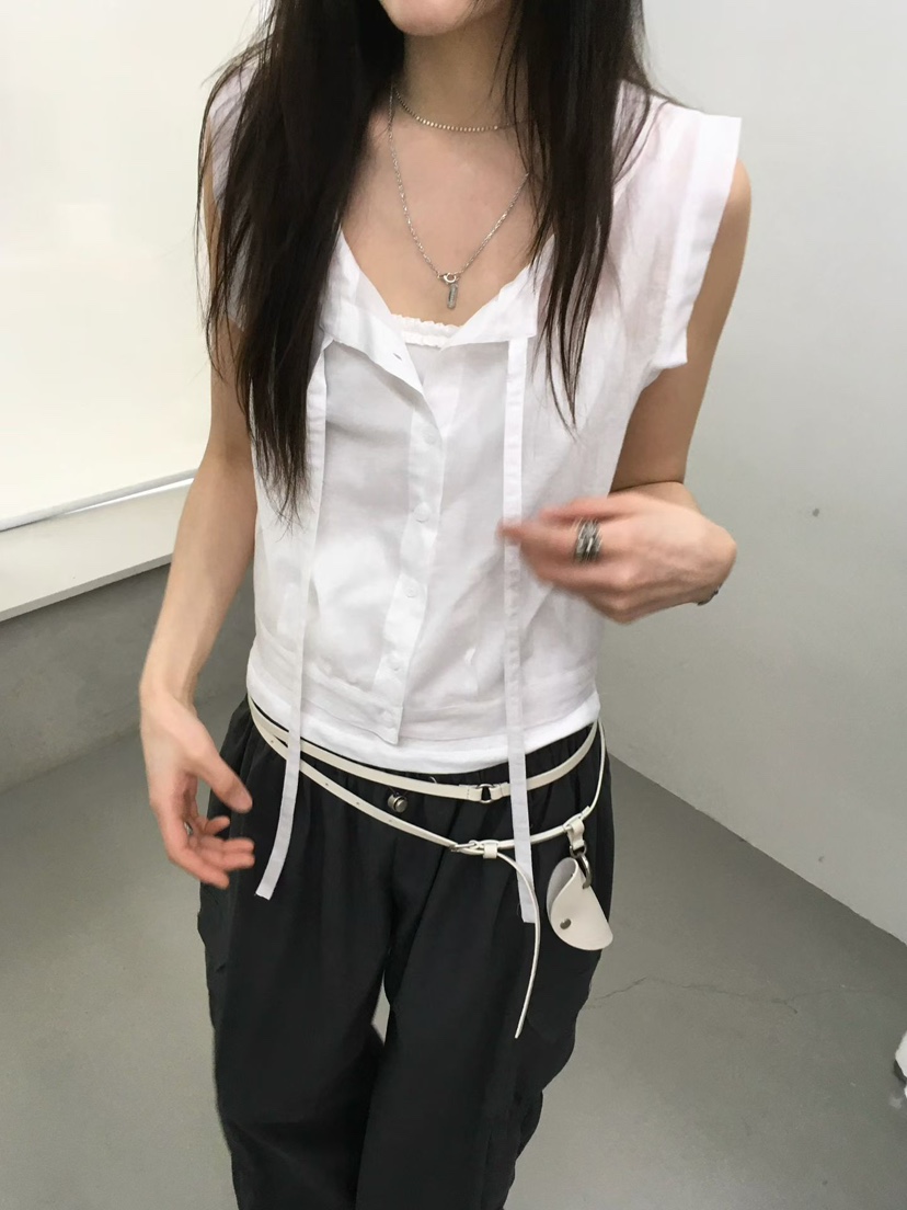 MINIMUZE韓國代購女士新品熱賣26春夏職業休閑人氣吊帶背心MINIMUZE吊帶/背心