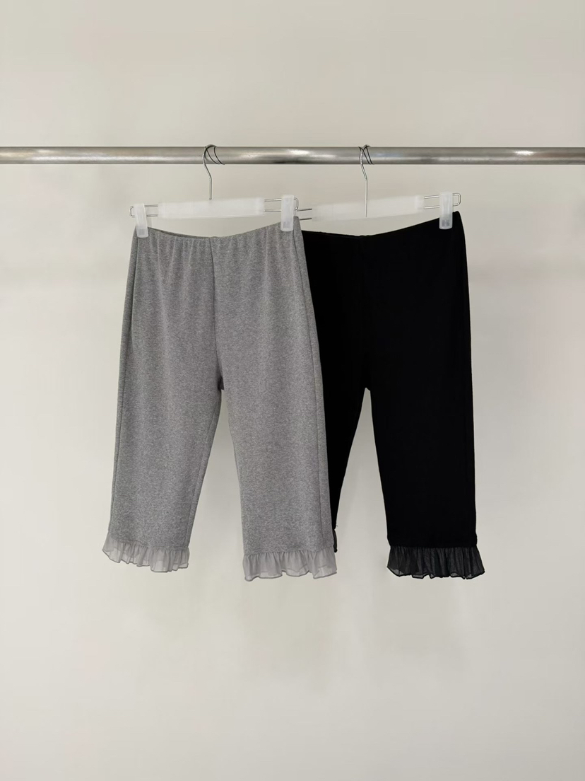 SYMBOL韓國直郵女士新款職業真品推薦26春夏短褲荷葉邊緊身褲SYMBOL短褲