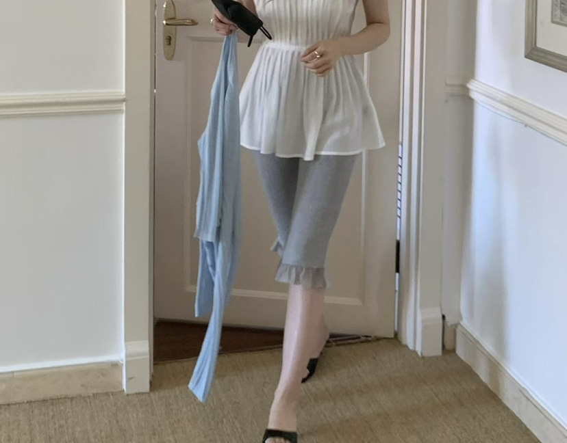 SYMBOL韓國直郵女士新款職業真品推薦26春夏短褲荷葉邊緊身褲SYMBOL短褲