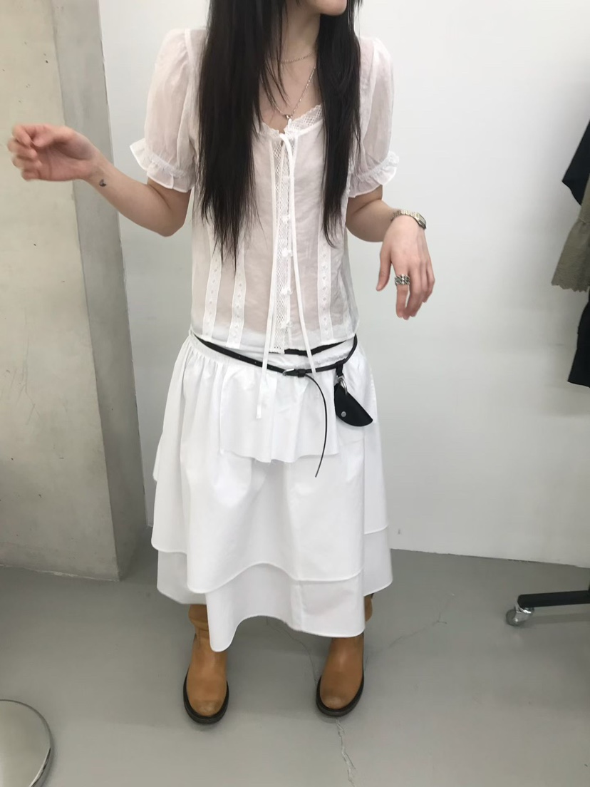 MINIMUZE韓國東大門代購女裝新款時尚人氣職業襯衫蕾絲衫MINIMUZE襯衫/蕾絲衫