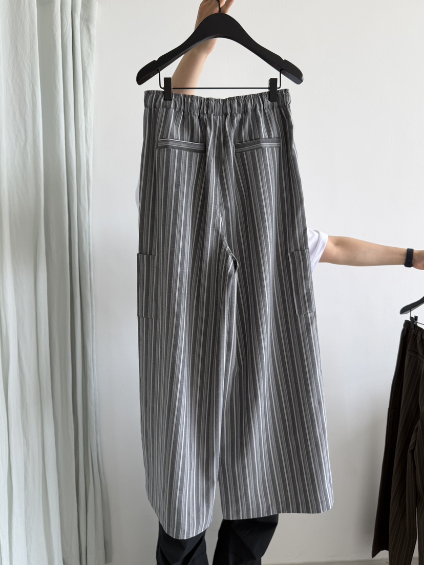 ARKIE/TAF韓國東大門直郵女裝新款時尚休閑人氣休閑褲條紋ARKIE/TAF休閑褲