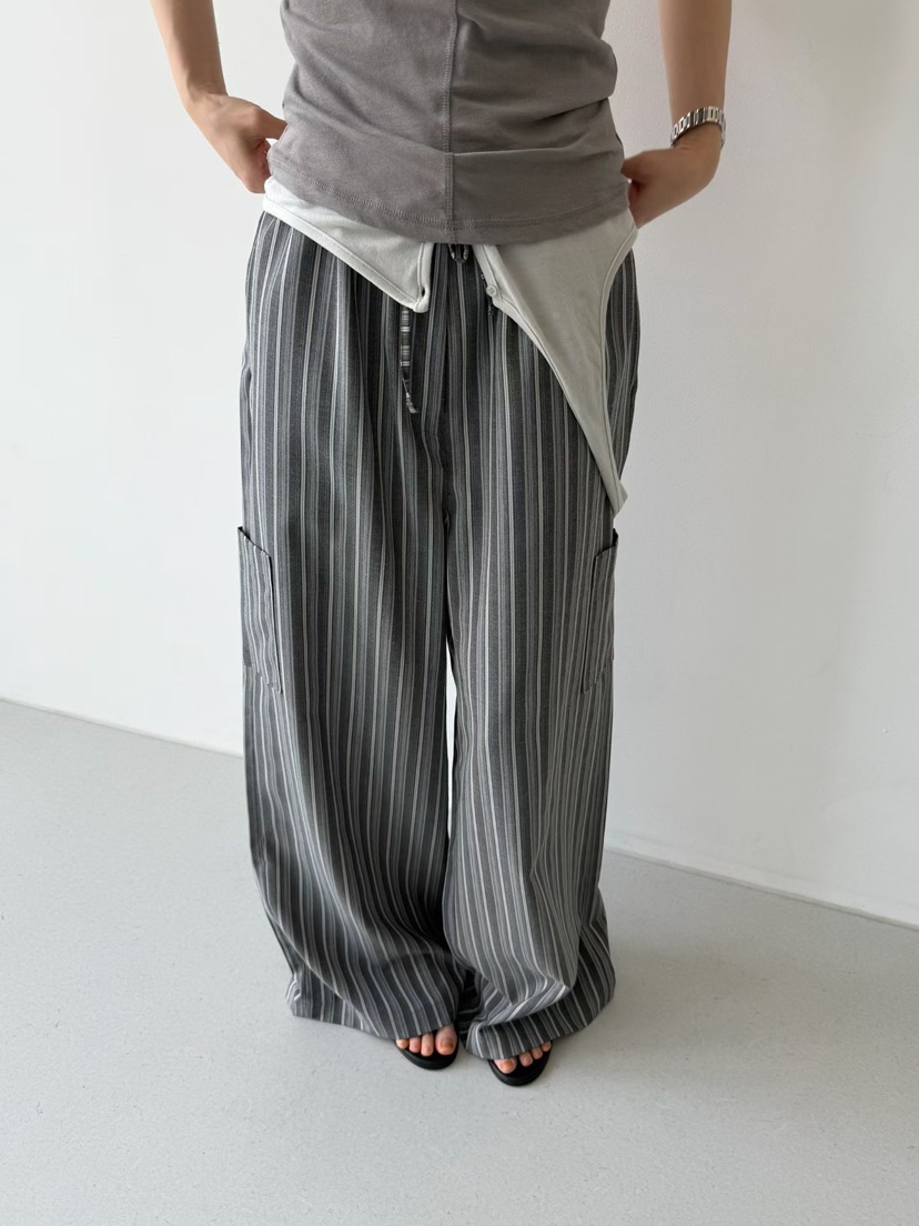 ARKIE/TAF韓國東大門直郵女裝新款時尚休閑人氣休閑褲條紋ARKIE/TAF休閑褲