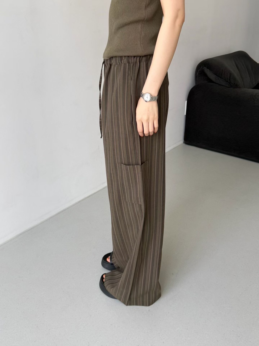 ARKIE/TAF韓國東大門直郵女裝新款時尚休閑人氣休閑褲條紋ARKIE/TAF休閑褲