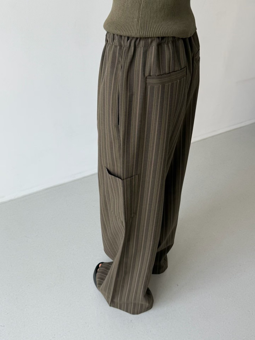 ARKIE/TAF韓國東大門直郵女裝新款時尚休閑人氣休閑褲條紋ARKIE/TAF休閑褲