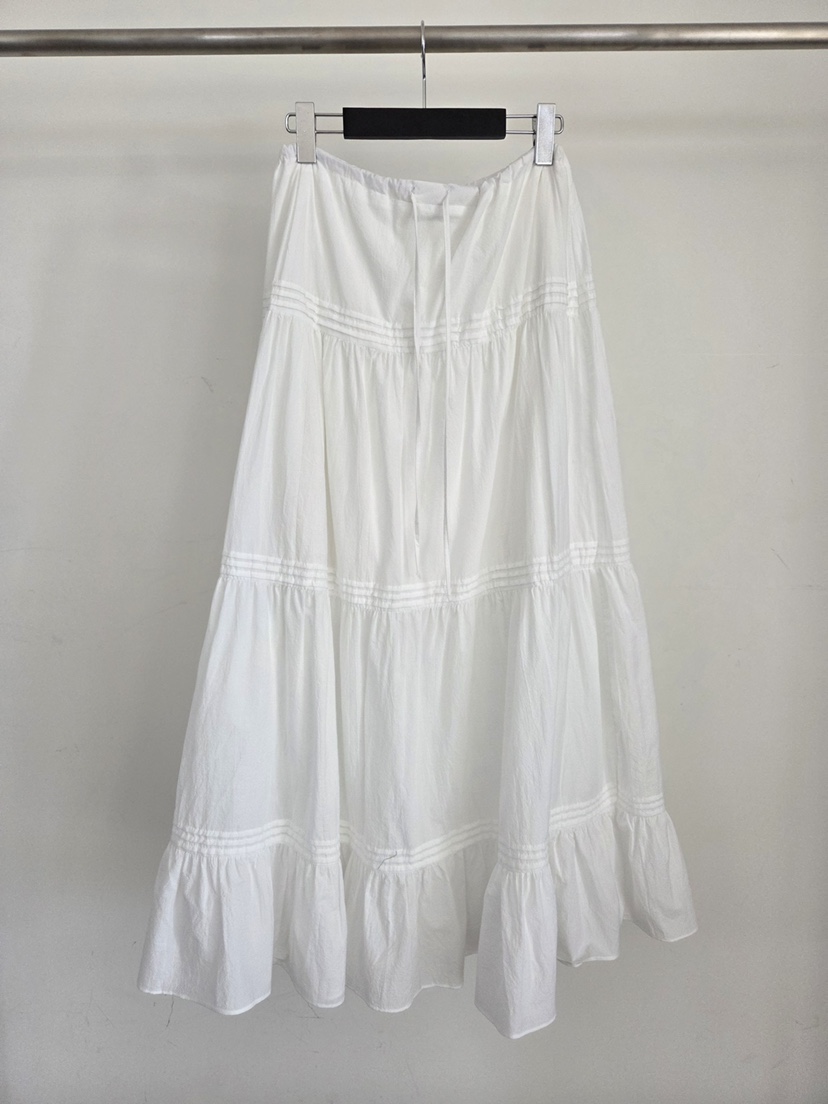 VERANDA東大門代購女裝新款人氣休閑真品長裙棉質褶裥長款VERANDA長裙圖色3