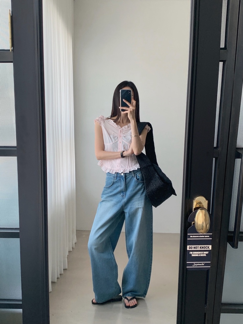 VERANDA韓國東大門直郵女裝新款熱賣時尚職業人氣推薦牛仔褲VERANDA牛仔褲