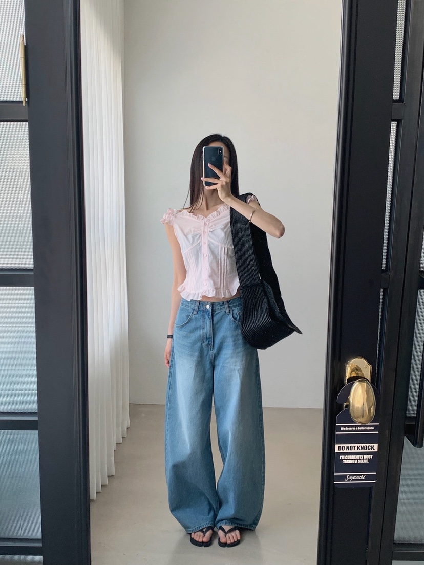 VERANDA韓國東大門直郵女裝新款熱賣時尚職業人氣推薦牛仔褲VERANDA牛仔褲