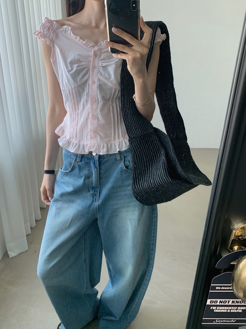 VERANDA韓國東大門直郵女裝新款熱賣時尚職業人氣推薦牛仔褲VERANDA牛仔褲