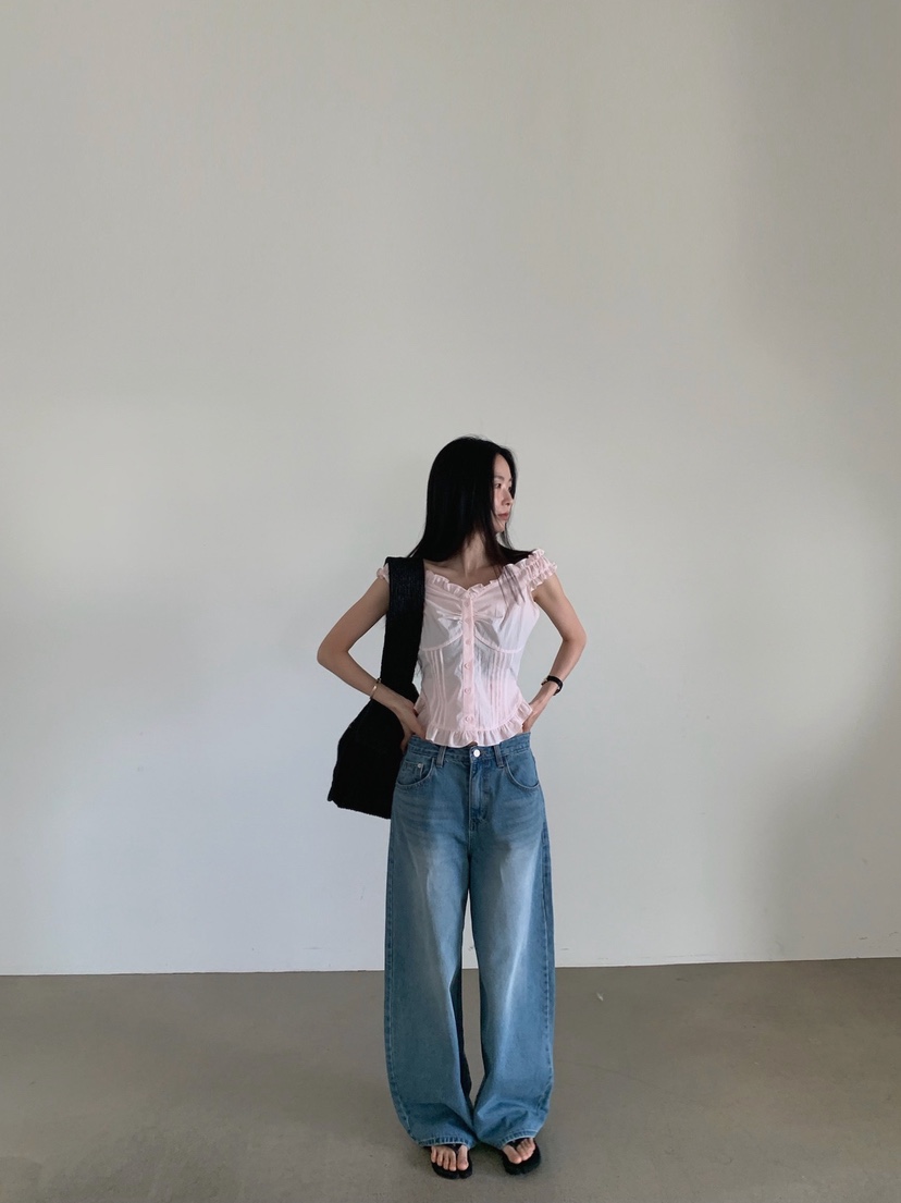 VERANDA韓國東大門直郵女裝新款熱賣時尚職業人氣推薦牛仔褲VERANDA牛仔褲