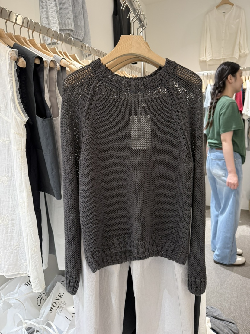 MONE-A韓國直郵實拍女士新款26春夏人氣職業推薦休閑針織衫MONE-A針織衫圖色1