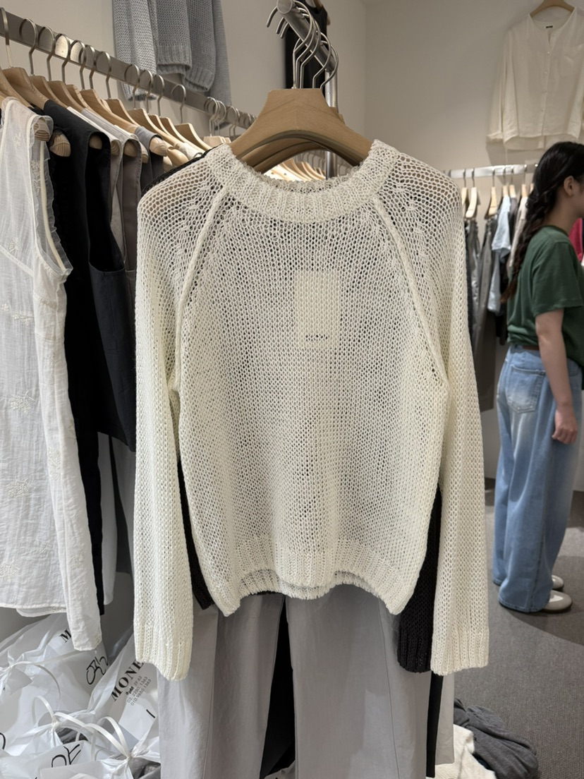 MONE-A韓國直郵實拍女士新款26春夏人氣職業推薦休閑針織衫MONE-A針織衫圖色2