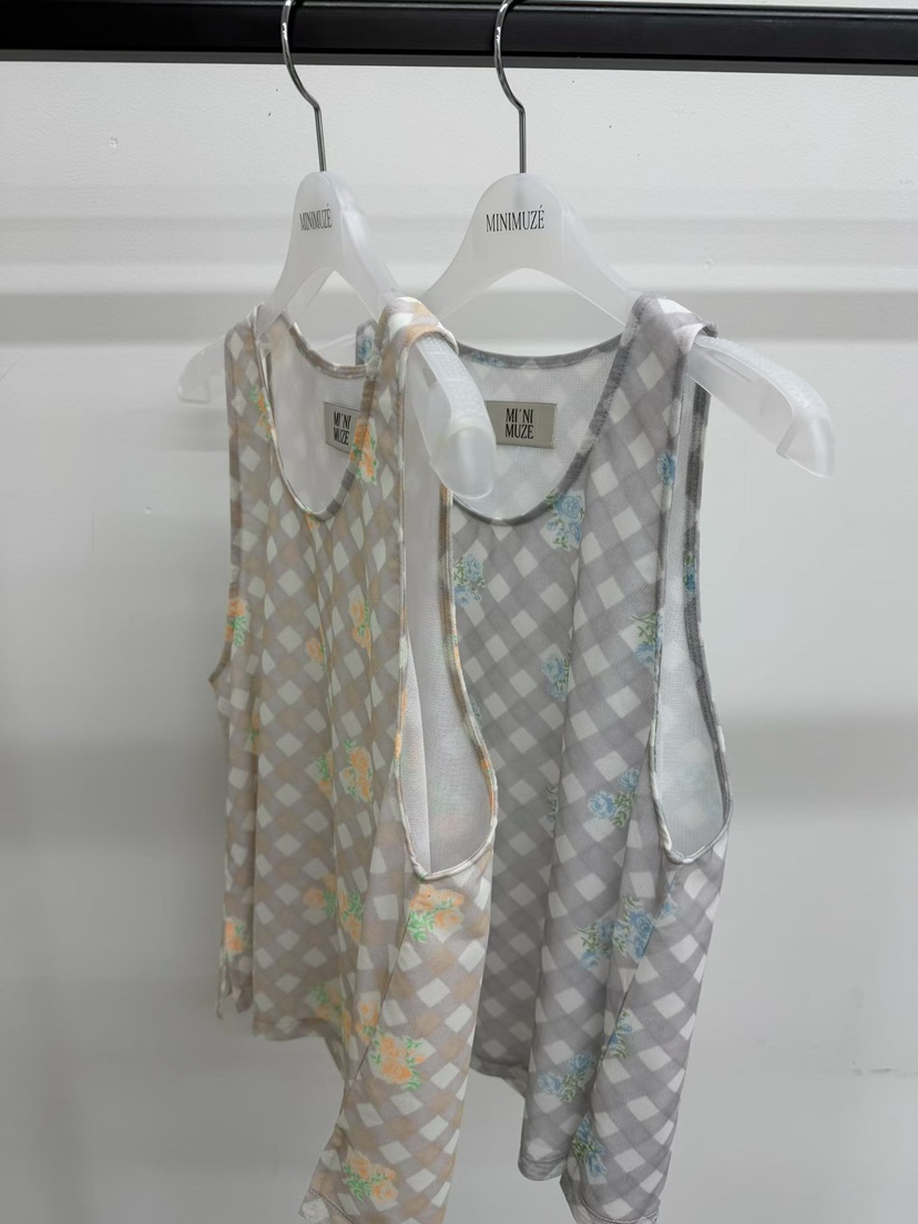 MINIMUZE東大門實拍女裝新款推薦休閑職業時尚吊帶背心網眼MINIMUZE吊帶/背心