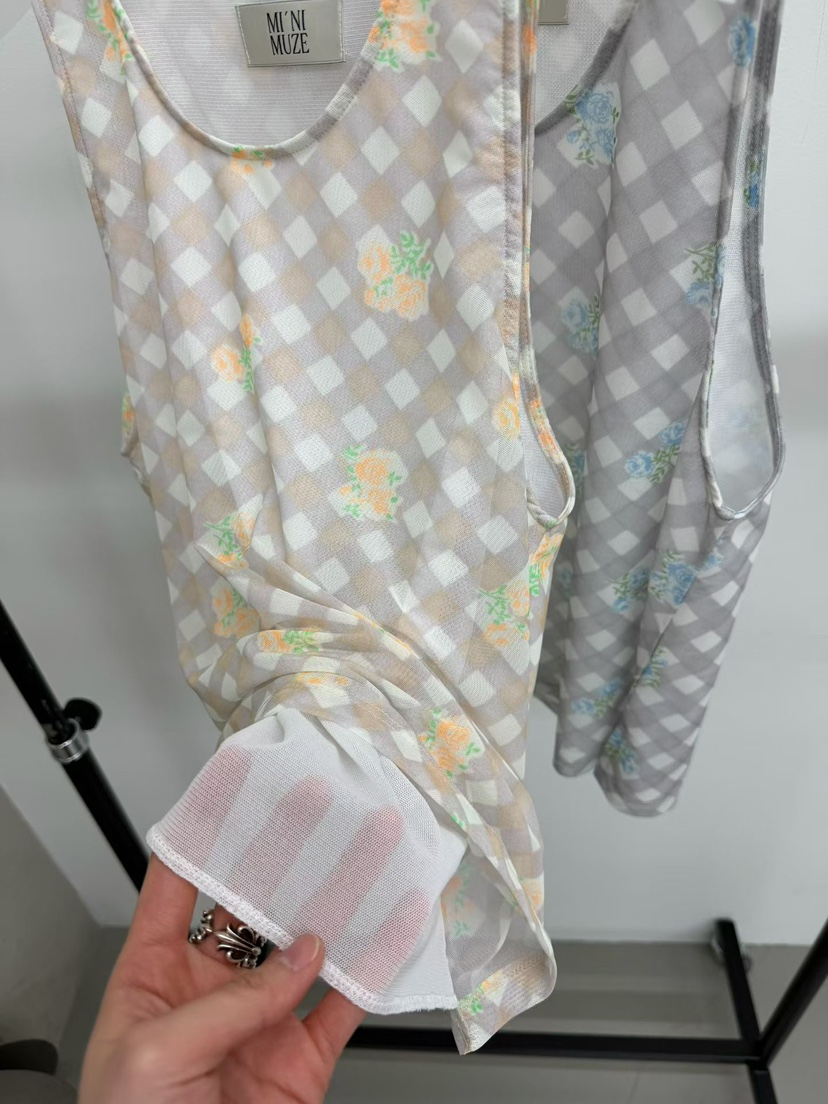 MINIMUZE東大門實拍女裝新款推薦休閑職業時尚吊帶背心網眼MINIMUZE吊帶/背心