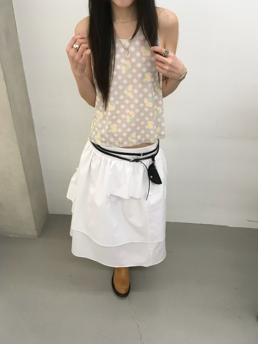 MINIMUZE東大門實拍女裝新款推薦休閑職業時尚吊帶背心網眼MINIMUZE吊帶/背心