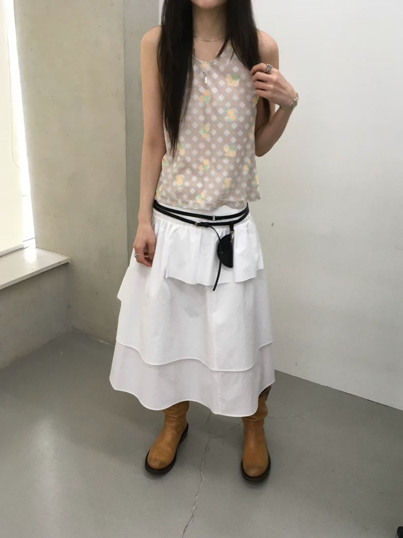 MINIMUZE東大門實拍女裝新款推薦休閑職業時尚吊帶背心網眼MINIMUZE吊帶/背心