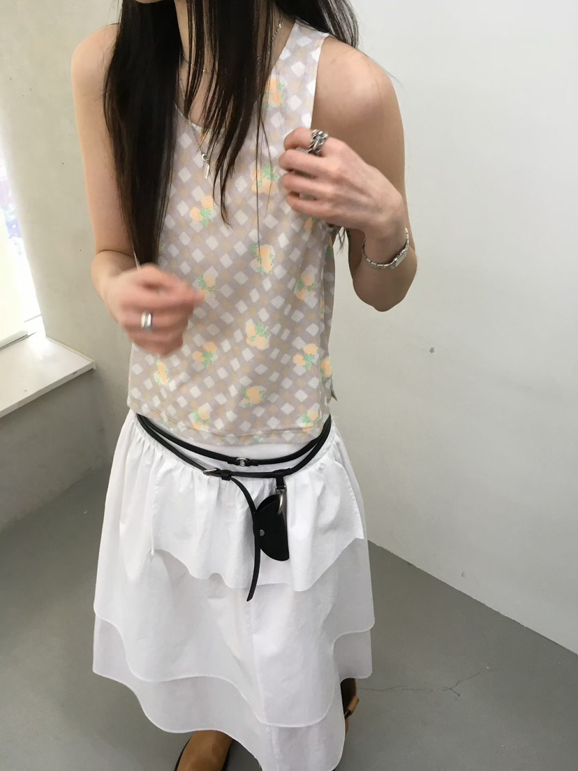 MINIMUZE東大門實拍女裝新款推薦休閑職業時尚吊帶背心網眼MINIMUZE吊帶/背心